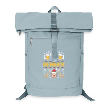 Ugly Sweater Weihnachtsbier Rentier Trio - Laptop-Rucksack  - Eisblau - Vorne