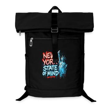New York State of Mind – Graffiti Street Art Look - Laptop Backpack - black - Front