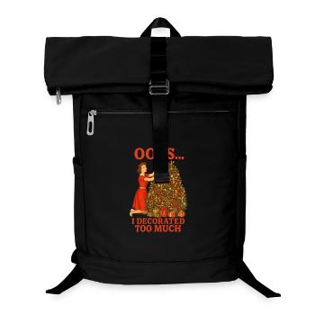 Oops I Decorated Too Much - Laptop Backpack - black - Front