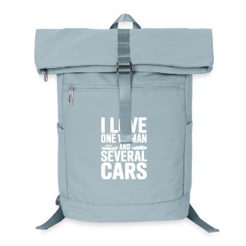 Ich liebe eine Frau und mehrere Autos - Laptop-Rucksack  - Eisblau - Vorne