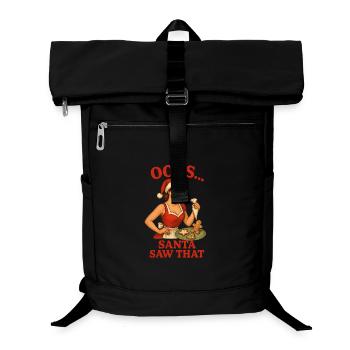 Oops Santa Saw That - Laptop Backpack - black - Front