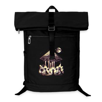 Ancienne pyramide OVNI Mystery Design chemise - Sac à dos ordinateur - noir - Devant