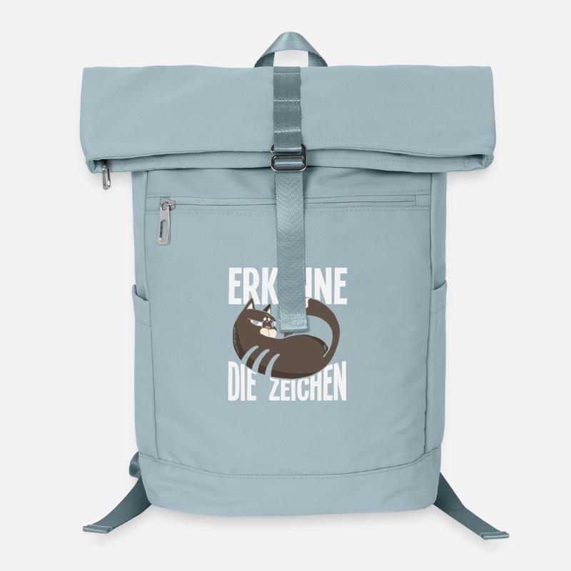 Erkenne die Zeichen - Freche Katzen-Message Laptop-Rucksack 
