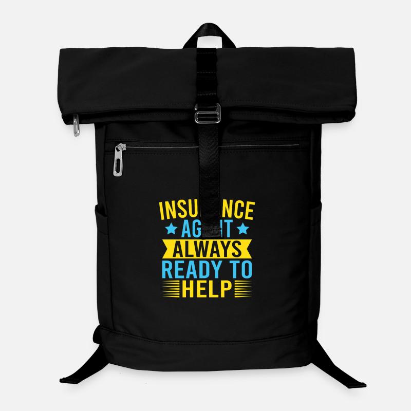 Agent d’assurance prêt à aider Funny Insurance Sac à dos ordinateur