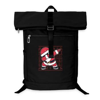 Weihnachts-Hässlicher Pullover Dab Santa's Weihnachtsgeschenk - Laptop-Rucksack  - Schwarz - Vorne