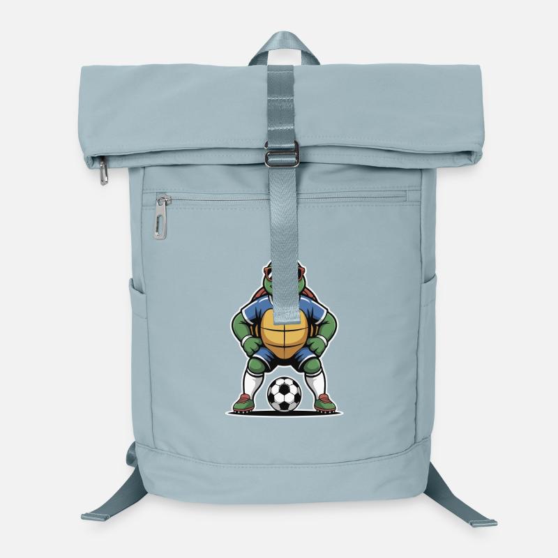 Turtle in soccer outfit Laptop Backpack