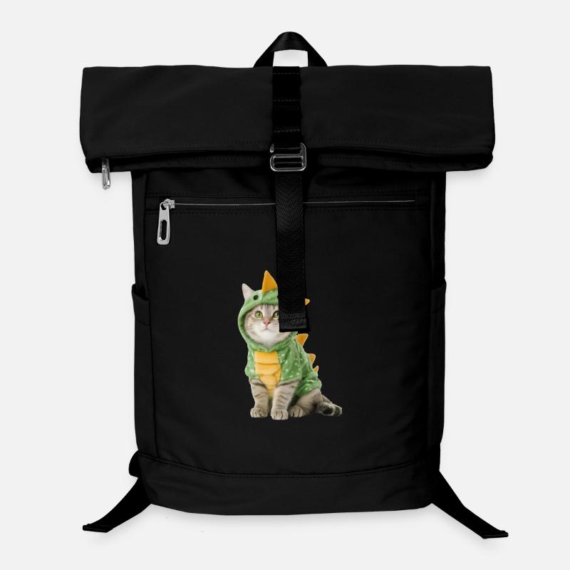Costume de dinosaure Cat Dino Halloween Sac à dos ordinateur