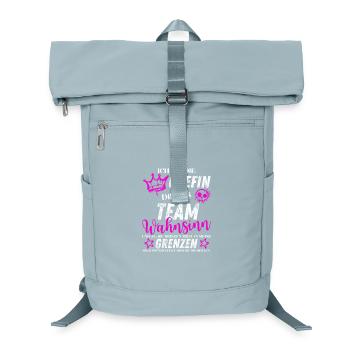 Chefin dieses Team Wahnsinn - Laptop-Rucksack  - Eisblau - Vorne