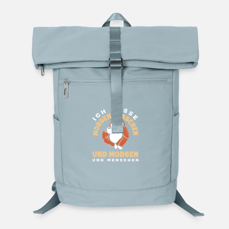 Ich hasse Morgenmenschen Kaffee Faultier Laptop-Rucksack 