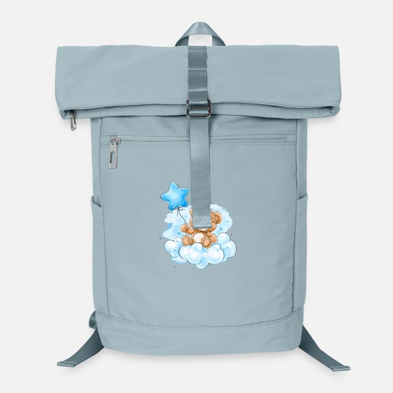 Teddy on Clouds Balloon Laptop Backpack