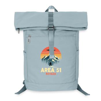 Area 51 Nevada UFO meets Bigfoot - Laptop Backpack - ice blue - Front