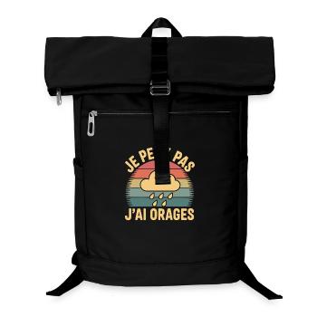 I can't I have thunderstorms humor weather & rain - Laptop Backpack - black - Front