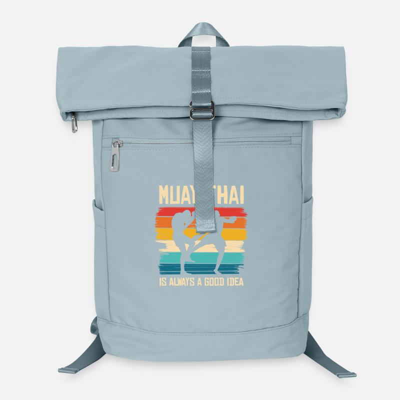 Vibe de combat rétro Muay Thai Sac à dos ordinateur