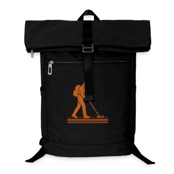 Schatzsucher-Metallsucher-Abenteuer - Laptop-Rucksack  - Schwarz - Vorne