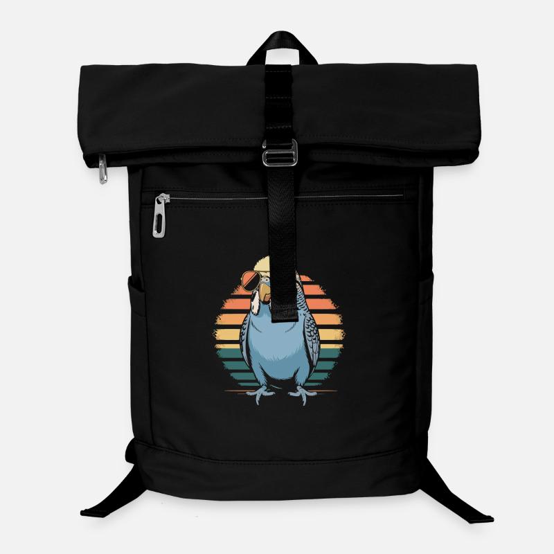 Retro parrot with sunglasses Laptop Backpack