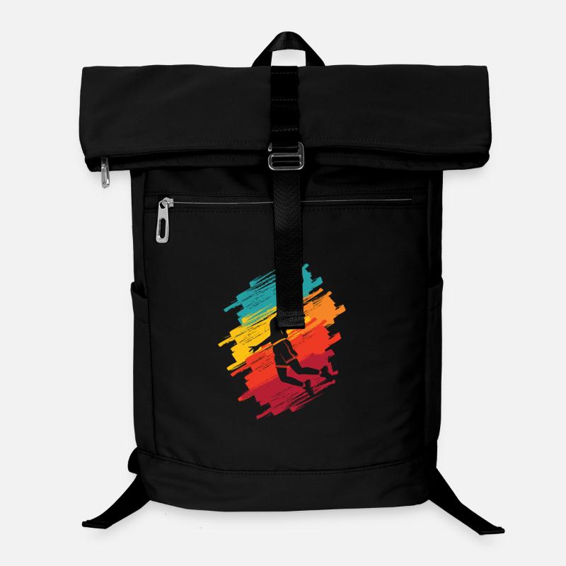 Joueuse de basket-ball féminine colorée Sac à dos ordinateur