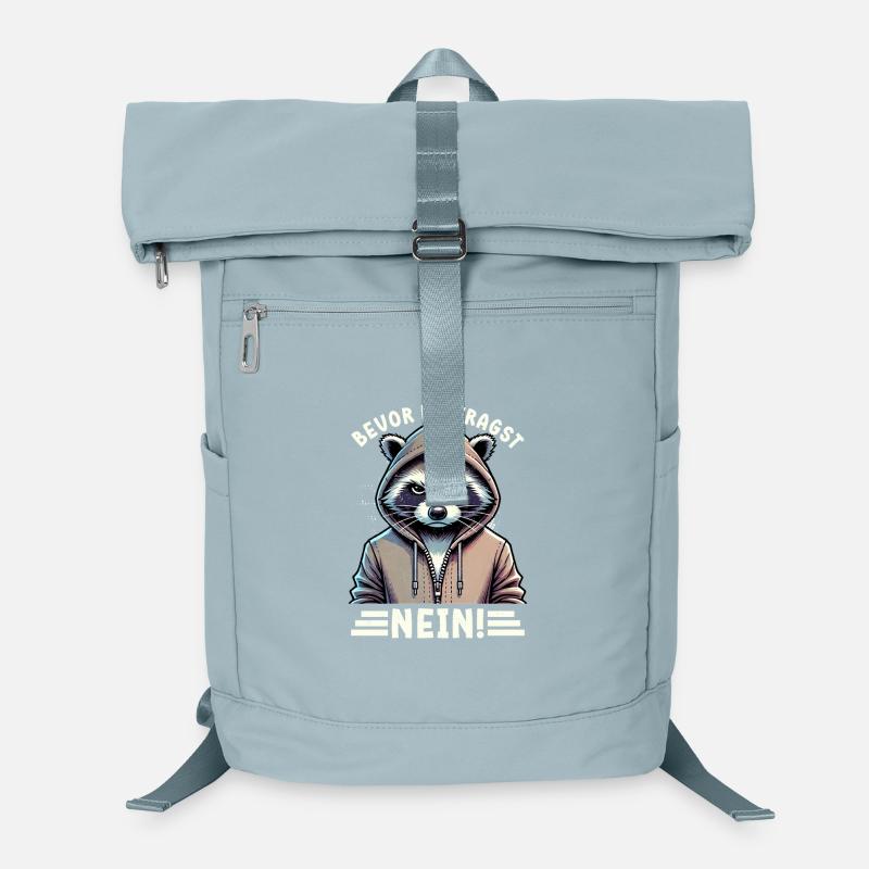 Before you ask no raccoon bad mood Laptop Backpack