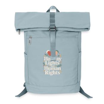 Lumières de Noël et droits de l’homme - Sac à dos ordinateur - bleu glacier - Devant