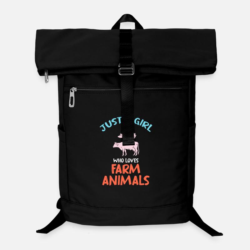 Une seule fille aime les animaux de ferme Sac à dos ordinateur