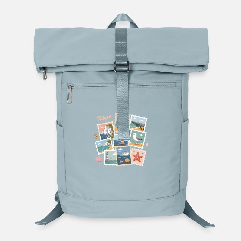 Rügen Coasts Postcard Design Baltic Sea Laptop Backpack