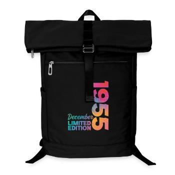 Anniversaire Décembre 1955 Né en Décembre Cadeau - Sac à dos ordinateur - noir - Devant