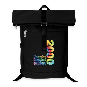 Geburtstag Dezember 2000 Geschenk Tie And Dye T-Shirt - Laptop-Rucksack  - Schwarz - Vorne