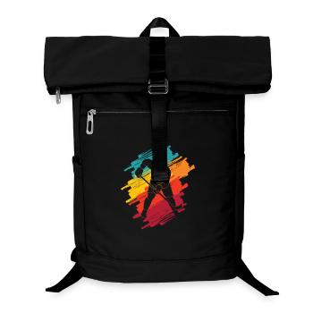 Eishockey Spieler Jungen Herren Eishockeyspieler - Laptop-Rucksack  - Schwarz - Vorne
