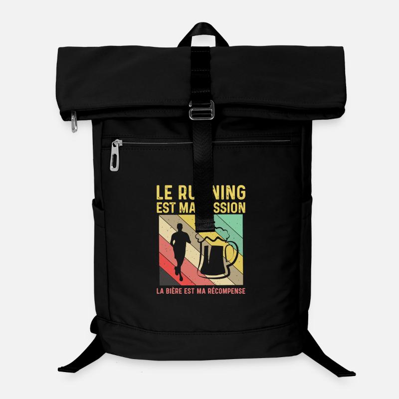 Running Passion Bière Récompense Humour Course Sac à dos ordinateur