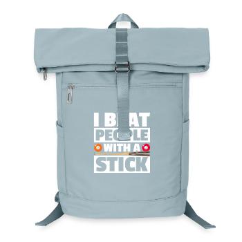 I beat people funny billiards billiard player - Laptop Backpack - ice blue - Front