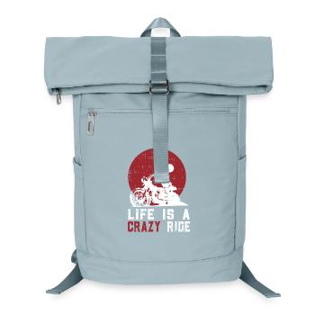Leben ist eine verrückte Fahrt - Laptop-Rucksack  - Eisblau - Vorne