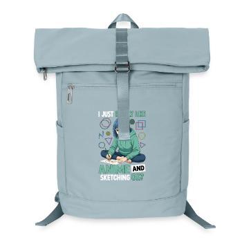 I Just Really Like Anime And Sketching OK - Laptop-Rucksack  - Eisblau - Vorne