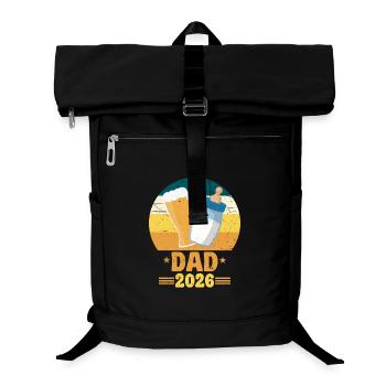 Dad 2026 Daddy-to-be Baby Ad Dad - Laptop Backpack - black - Front