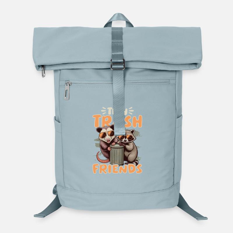 Funny Opossum and Raccoon Laptop Backpack