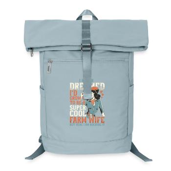 Wife of a farmer Mother - Laptop Backpack - ice blue - Front