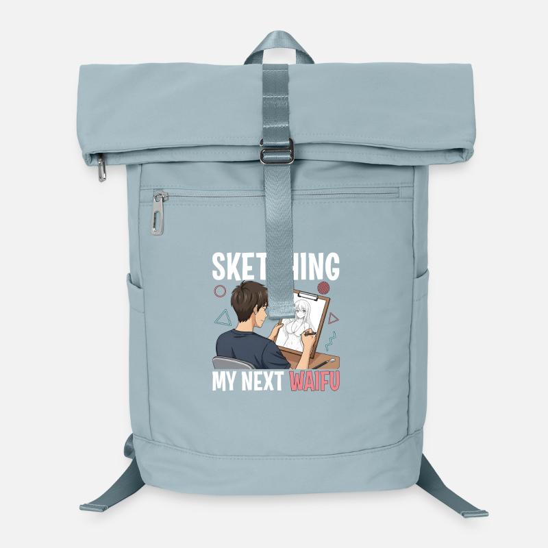 Sketching My Next Waifu Laptop-Rucksack 