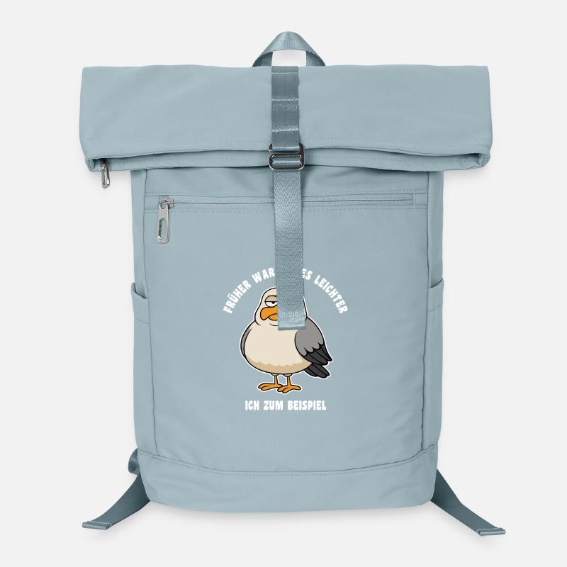 In the past, many things were easier - Seagull Saying Laptop Backpack