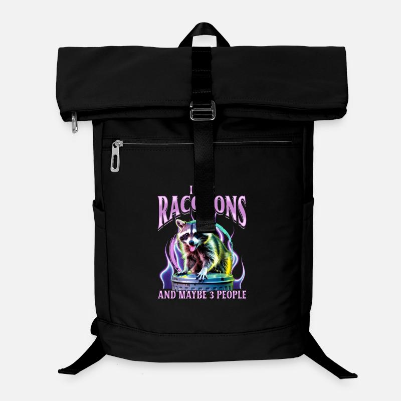 Drôle de raton laveur Sac à dos ordinateur