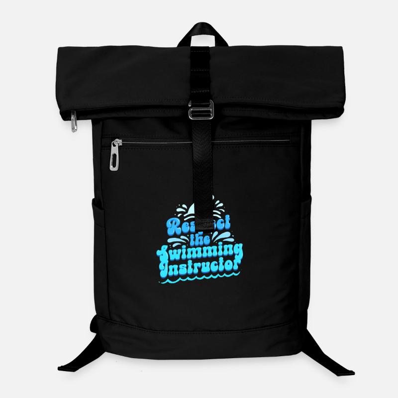 Schwimmlehrer Respect The Swimming Instructor Laptop-Rucksack 