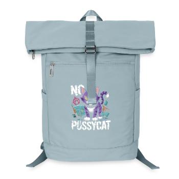 Rebellious Cat No Pussycat Design - Laptop Backpack - ice blue - Front