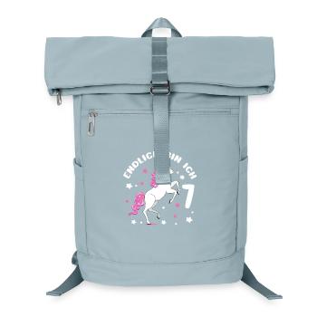 7 Jahre alt Pferd Endlich Bin Ich 7 Mädchen 7. - Laptop Backpack - ice blue - Front