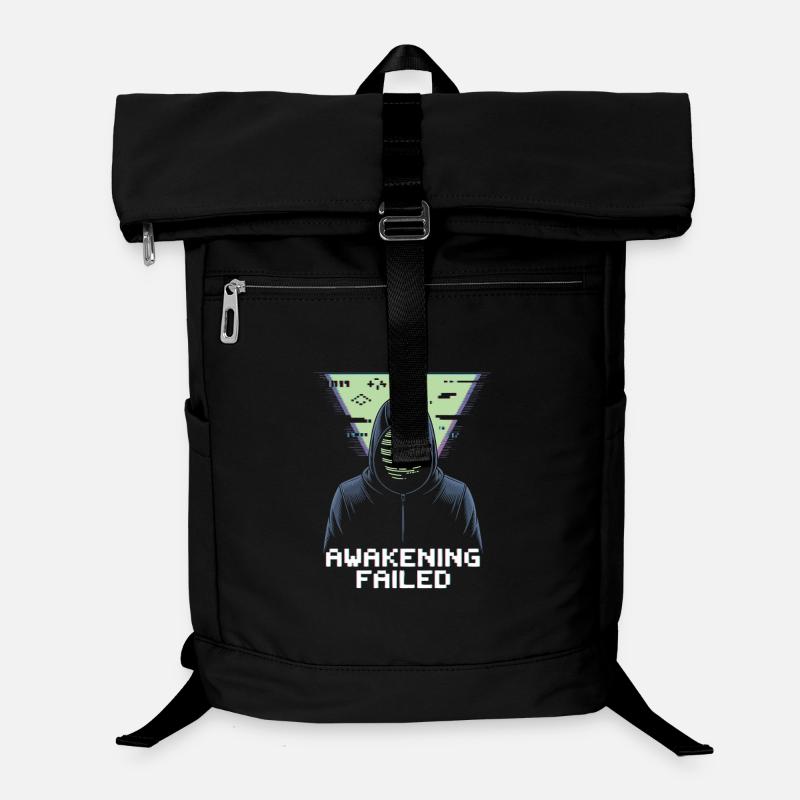 Awakening Failed – Retro Cyber Glitch Laptop Backpack