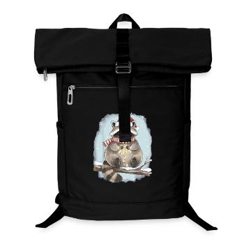 Matching Family Waschbär Weihnachten Lustig  - Laptop-Rucksack  - Schwarz - Vorne
