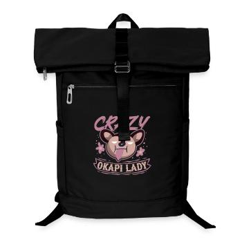 Crazy Okapi Lady - Laptop Backpack - black - Front