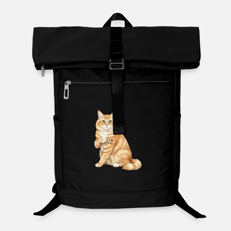 Ich Herz Dad Cat Laptop-Rucksack 