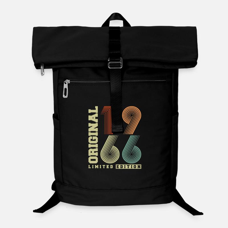 Original 1966 Vintage Vintage Birthday Retro - Laptop Backpack - black