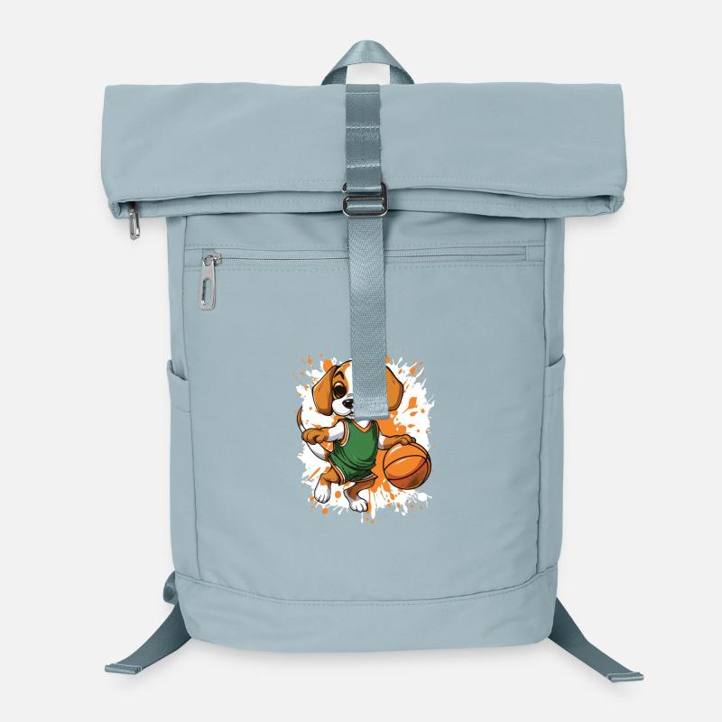 Éclaboussure de chien de basket-ball Sac à dos ordinateur