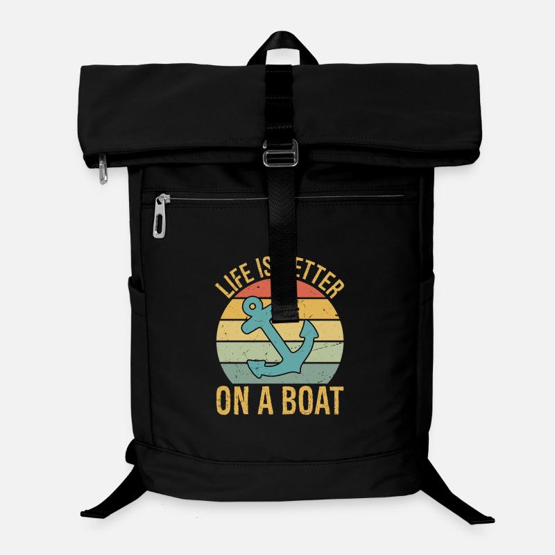 La vie de bateau de voile drôle est meilleure Sac à dos ordinateur