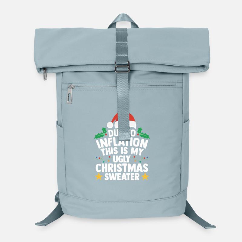 Pull Moche De Noël Inflation Humour Cadeau Laid Sac à dos ordinateur