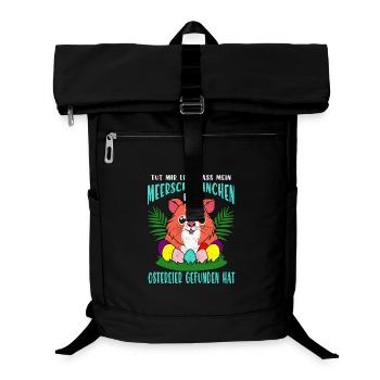 Meerschweinchen Ostereier Parade - Laptop-Rucksack  - Schwarz - Vorne