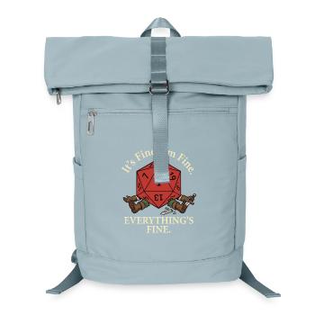 Alles okay! – Kritischer Fehlschlag Rollenspiel - Laptop-Rucksack  - Eisblau - Vorne